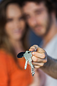 Couple with keys