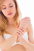 Woman with wrist pain