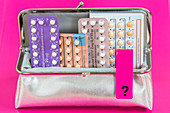 Contraceptive pills concept