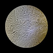 Saturn's moon Rhea, Cassini image