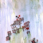 Centre-pivot irrigation in Sahara, satellite image