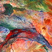 Lorian inland delta and swamplands, satellite image