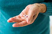 Woman holding medicine