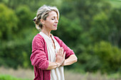 Woman practicing yoga