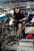 Tim Peake and ISS muscle experiment, 2016