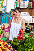 Woman at market