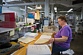 Braille book production