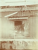 Tesla at his Colorado Springs laboratory