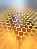 Graphene sheet, illustration