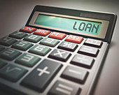 Calculator with loan