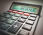 Calculator with revenue