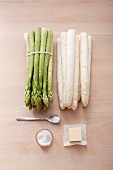 Ingredients for classic asparagus