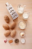 Ingredients for potato gratin