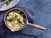 Vegetarian tagliatelle with fennel and parmesan sauce (one-pot wonder)