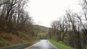 Driving through Shenandoah National Park