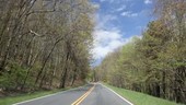 Driving through Shenandoah National Park