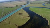 River Cuckmere meander, aerial footage