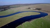 River Cuckmere meander, aerial footage