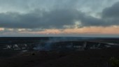 Hawaiian volcanic eruption, timelapse