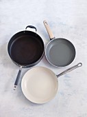 Three different pans