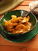 Chicken curry with basmati rice