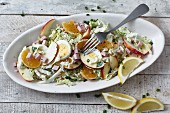 Fruity Chinese cabbage salad with egg
