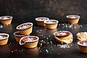 Peanut butter cups with sea salt flakes