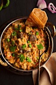 Mushroom and peas curry