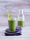 A vegetable smoothie with broccoli and celery - 'Aladdin's wonder vegetables'