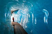 Ice cave, Rhone glacier, Switzerland