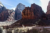 Temple of Sinawava, Zion Canyon, Utah, USA