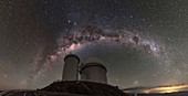 Milky Way over 3.6-metre telescope at La Silla