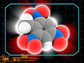 TNT explosive molecule