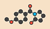 Aniracetam nootropic drug molecule