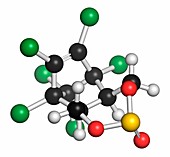Endosulfan insecticide molecule