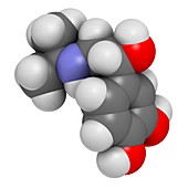 Isoprenaline drug molecule