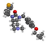 Pimavanserin atypical antipsychotic drug molecule