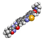 Quizartinib cancer drug molecule