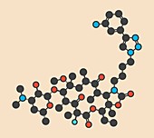 Solithromycin antibiotic drug molecule