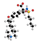 Tirofiban anticoagulant drug molecule