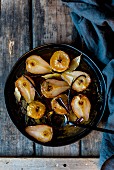 Pears roasted in apple wine