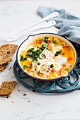 Baked eggs with vegetables