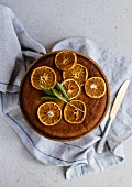 Orange polenta cake