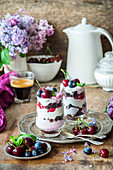 Berry and chocolate trifle