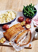 Slow-Roasted Pork Belly with Roast Apples