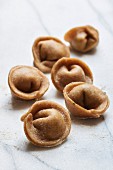 Wholegrain tortellini filled with spinach