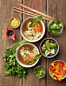 Ramen soup with vegetables