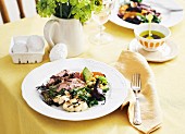 Roasted leg of lamb with anchovies and olives