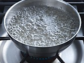 Sugar boiling in a bowl