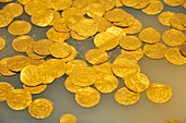 Gold coin treasure, Caesarea, Israel